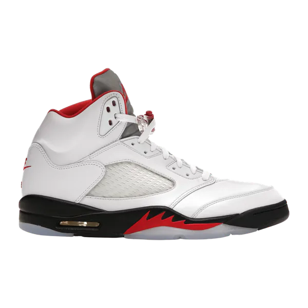 Nike Air Jordan 5 Retro Fire Red Silver Tongue
