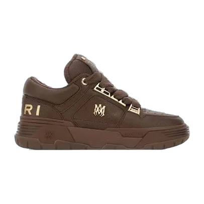 Amiri Brown Leather Chrome MA-1 Men Sneakers
