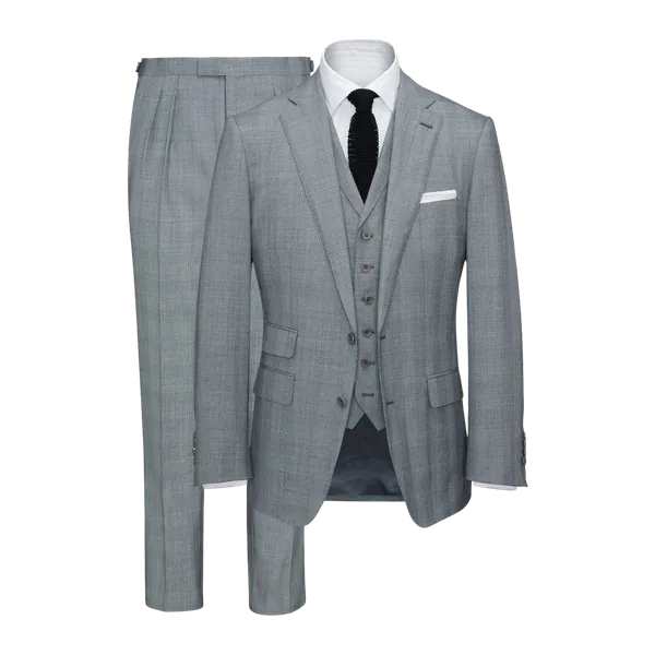 Anthony Sinclair Three-Piece Glen Plaid Suit