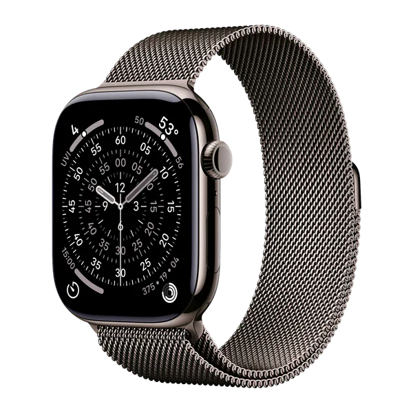 Apple Watch Series 11 Titanium Slate Milanese Loop