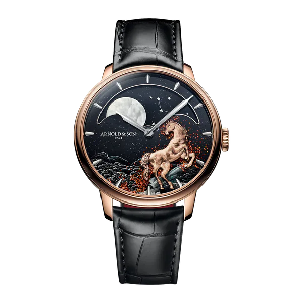 Arnold & Son Perpetual Moon 41.5 Red Gold "Year of the Horse"