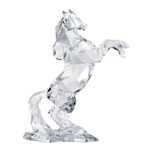 Baccarat Polygon Pegasus Horse Sculpture