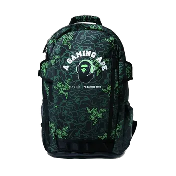 BAPE Razer A Bathing Ape Neon Camo Backpack