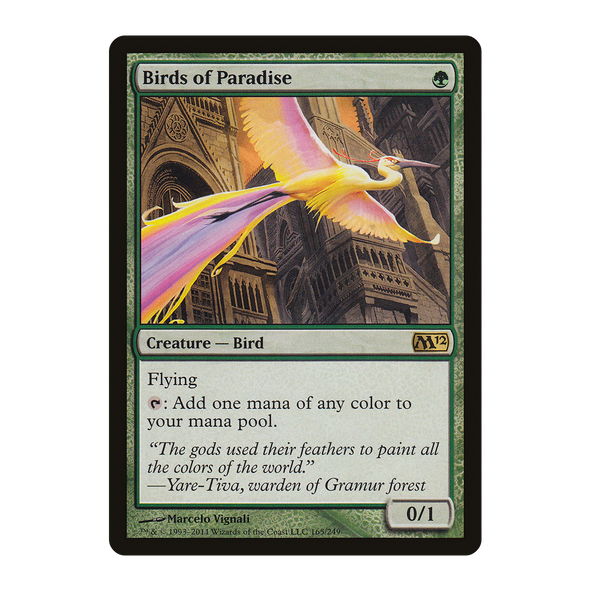 Magic: The Gathering Birds of Paradise · Magic 2012