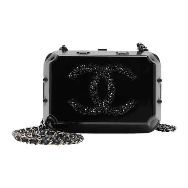 Chanel Plexiglass Supermarket Egg Carton Minaudière Jewelry Box Clutch