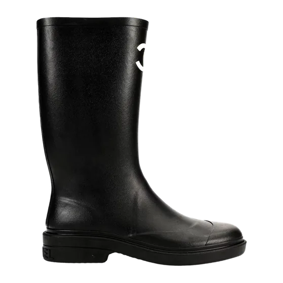 Chanel Rubber Rain Boots