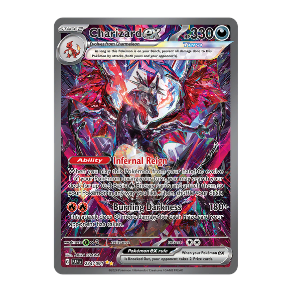 Pokémon Charizard ex SIR · Paldean Fates