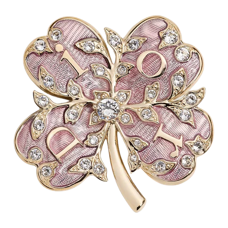Dior Floral Clover Brooch
