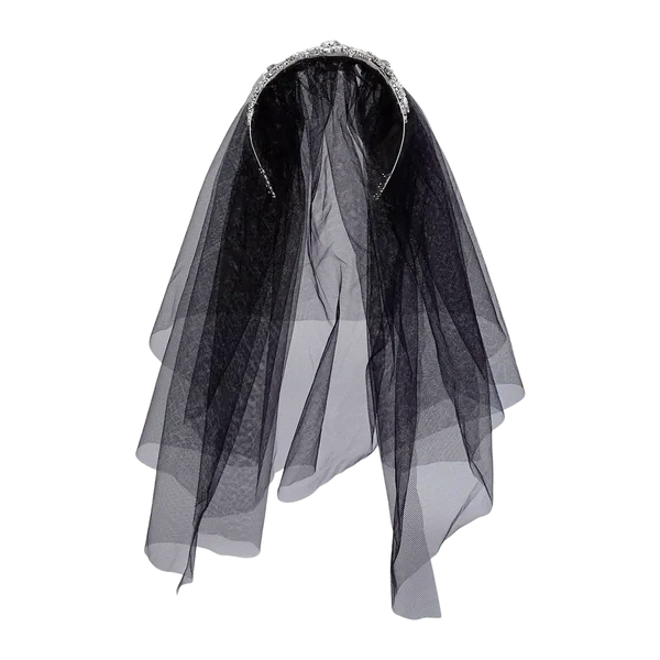 Dolce & Gabbana Rhinestone Embellished Tulle Veil