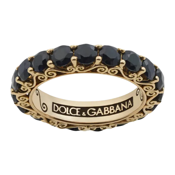 Dolce & Gabbana Sicily Sapphire Ring 18kt Yellow Gold