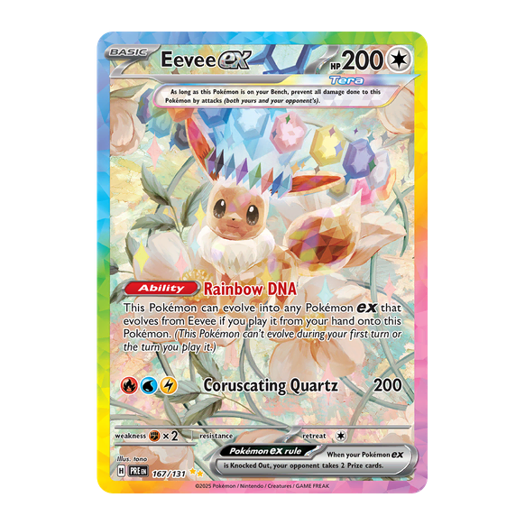 Pokémon Eevee ex SIR · Prismatic Evolutions