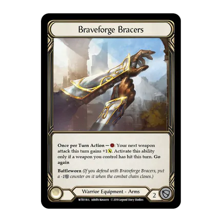 Flesh and Blood - Braveforge Bracers (Cold Foil Golden) - Promos 006/371