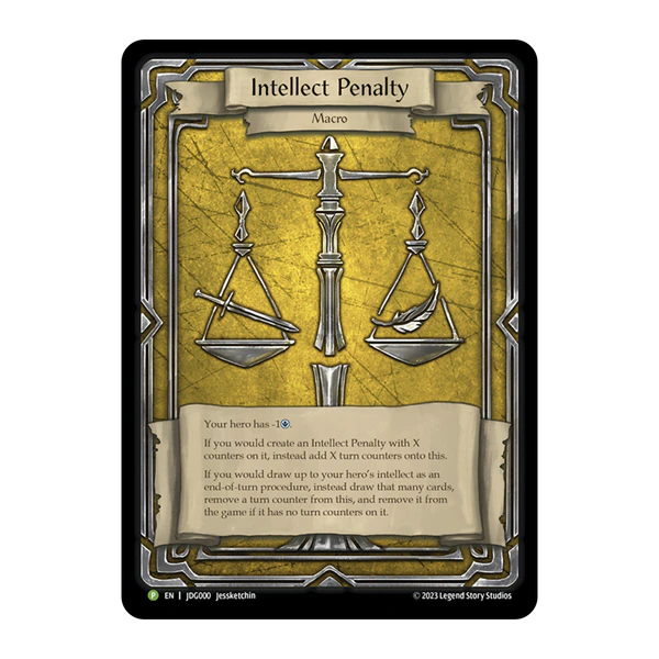 Flesh and Blood - Intellect Penalty Token (Cold Foil) - Judge Promos 037/057