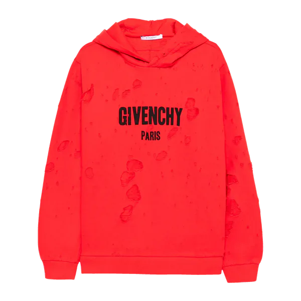 Givenchy Distressed-Effect Hoodie