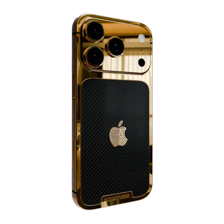 Goldgenie iPhone 17 Pro Max Carbon Diamond 24k