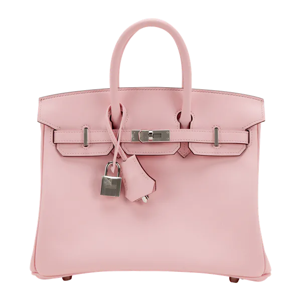 Hermès Rose Sakura Swift Birkin 25 Palladium Hardware