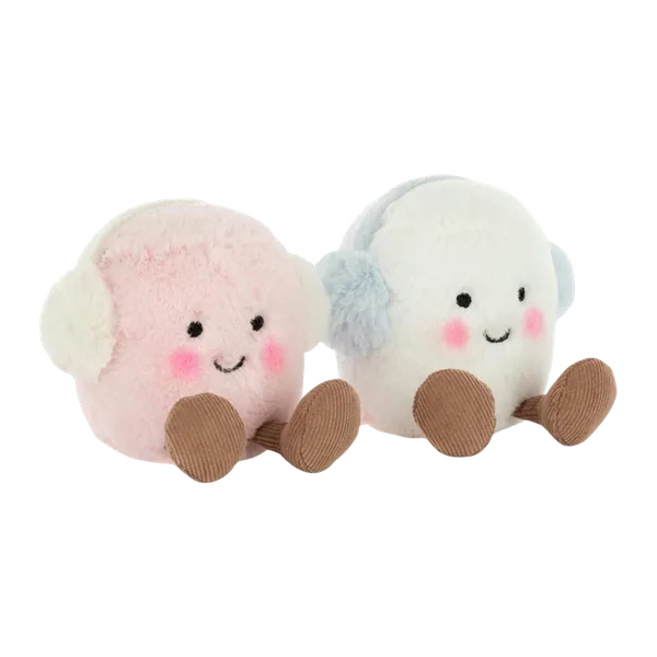 Jellycat Amuseables Toastie Pink and White Marshmallows Plush