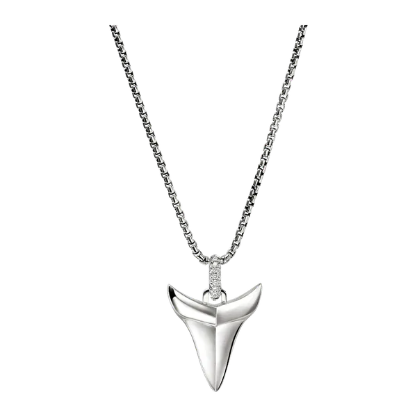 John Hardy Shark Tooth Talisman Diamond Necklace