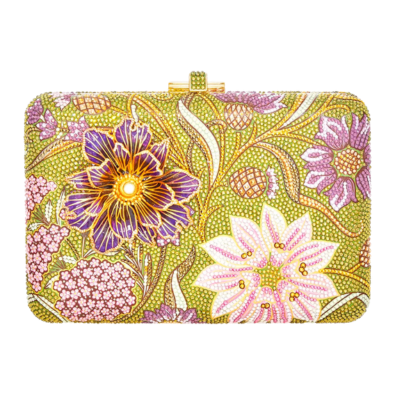 Judith Leiber Slim Slide Dancing Floral Clutch