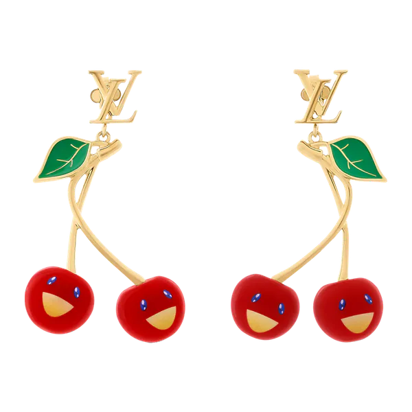 Louis Vuitton x Murakami Louis Vuitton Cerise Earrings
