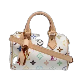 Louis Vuitton Multicolore Monogram Speedy Nano 2025 in White