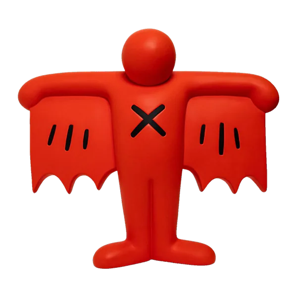 Medicom Toy Medicom Keith Haring Flying Devil Figure