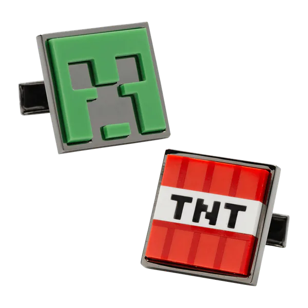 Cufflinks, Inc. Minecraft Creeper & TNT Cufflinks