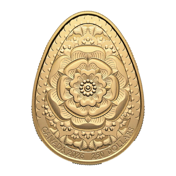 Pysanka Shaped Gold Coin 250$ Canada 2026
