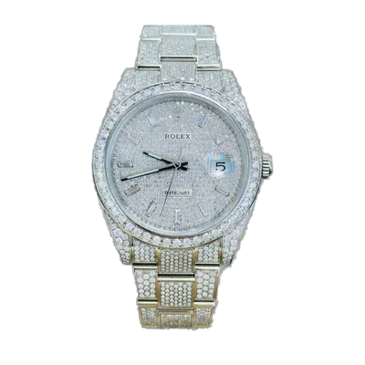 Rolex Datejust 126300 Stainless Steel Custom Pave Diamond