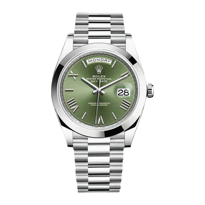 Rolex Day-Date 40 Green Dial Roman Numerals