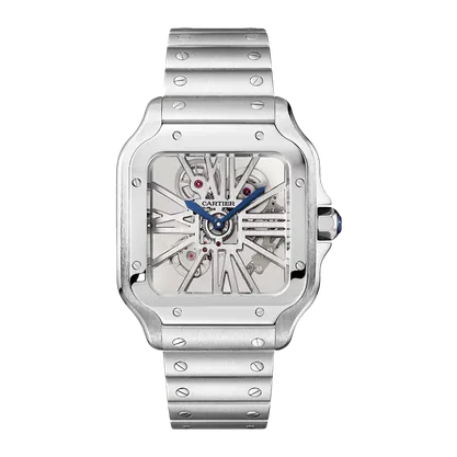 Cartier Santos de Cartier Skeleton Steel