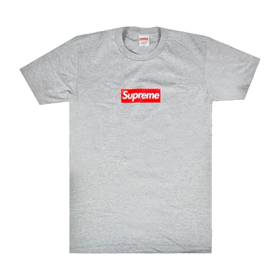 Supreme 20th Anniversary Box Logo T-Shirt 'Heather Grey'