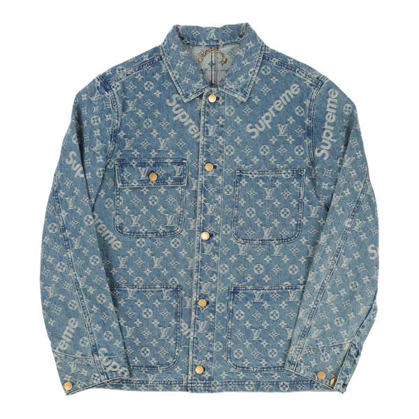 Supreme x Louis Vuitton Jacquard Denim Chore Coat