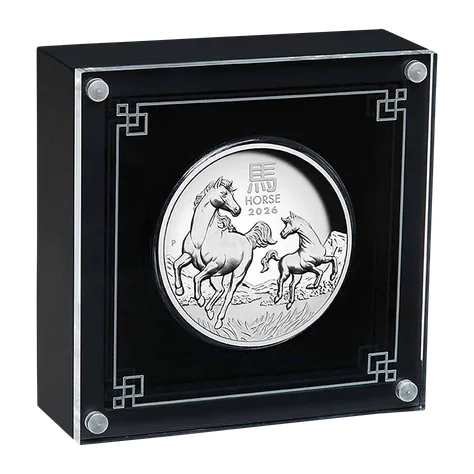 The Perth Mint 2026 Australia 5 oz Silver Lunar Horse Proof