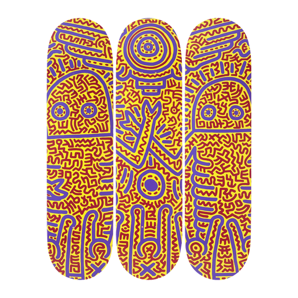 The Skateroom x Keith Haring Untitled 1984 Skateboard Set