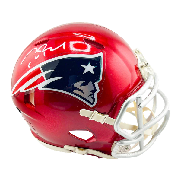 Riddell Tom Brady Autographed Patriots Mini Helmet