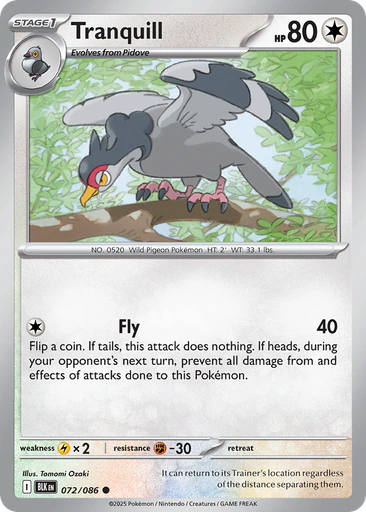 Pokémon Tranquill · Black Bolt