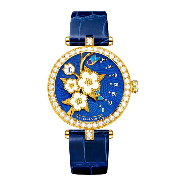 Van Cleef & Arpels Lady Lucky Spring Butterfly Watch 33mm 18K 4.65ctw Diamond