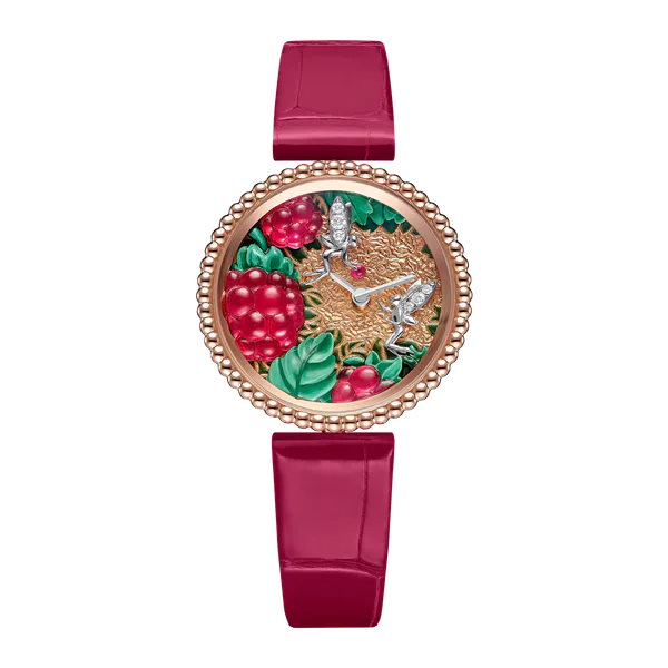 Van Cleef & Arpels Perlée Extraordinaire Fruits Enchantés Framboise 18kt 1.07ctw