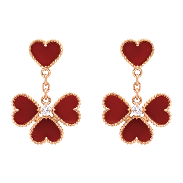 Van Cleef & Arpels Sweet Hearts Earrings 18kt 0.17ctw