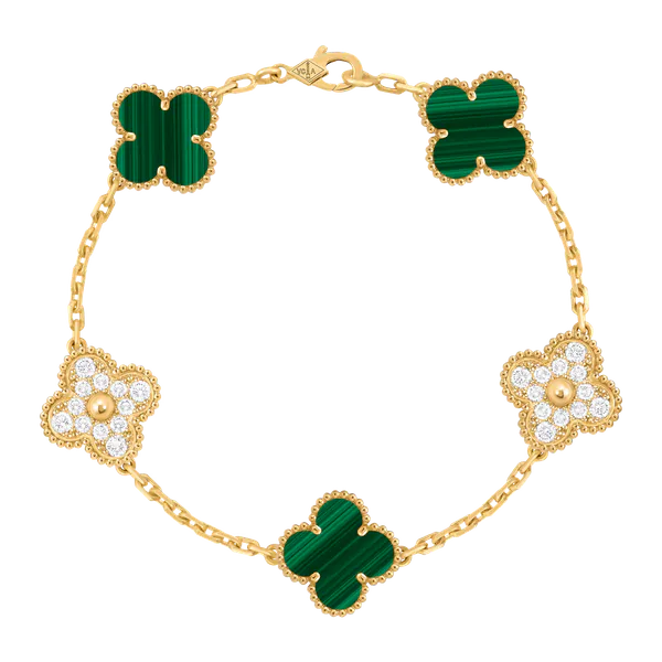 Van Cleef & Arpels Vintage Alhambra Bracelet with Diamonds