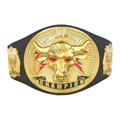 WWE The Rock Brahma Bull Championship Title Belt